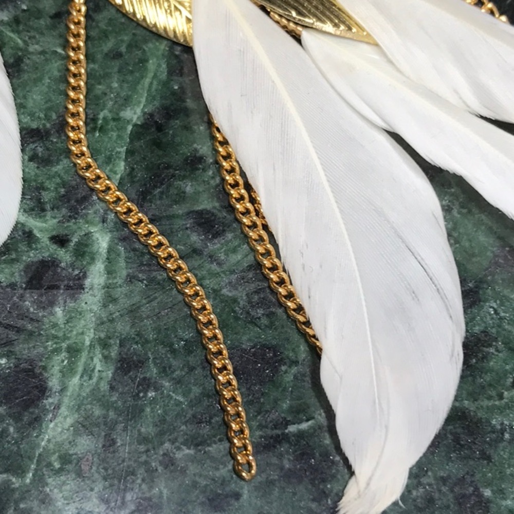 Leaf /Feather Dangle Earrings - image 4